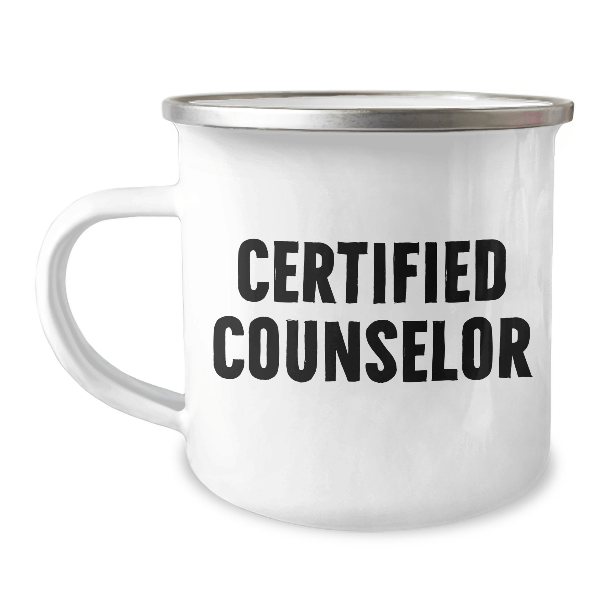 Funny Counselor Gifts - Certified Counselor Quote, Camping Mug for Mother's Day, Gifts from Friends, Gifts for Counselor - Victory Thru Vision 
