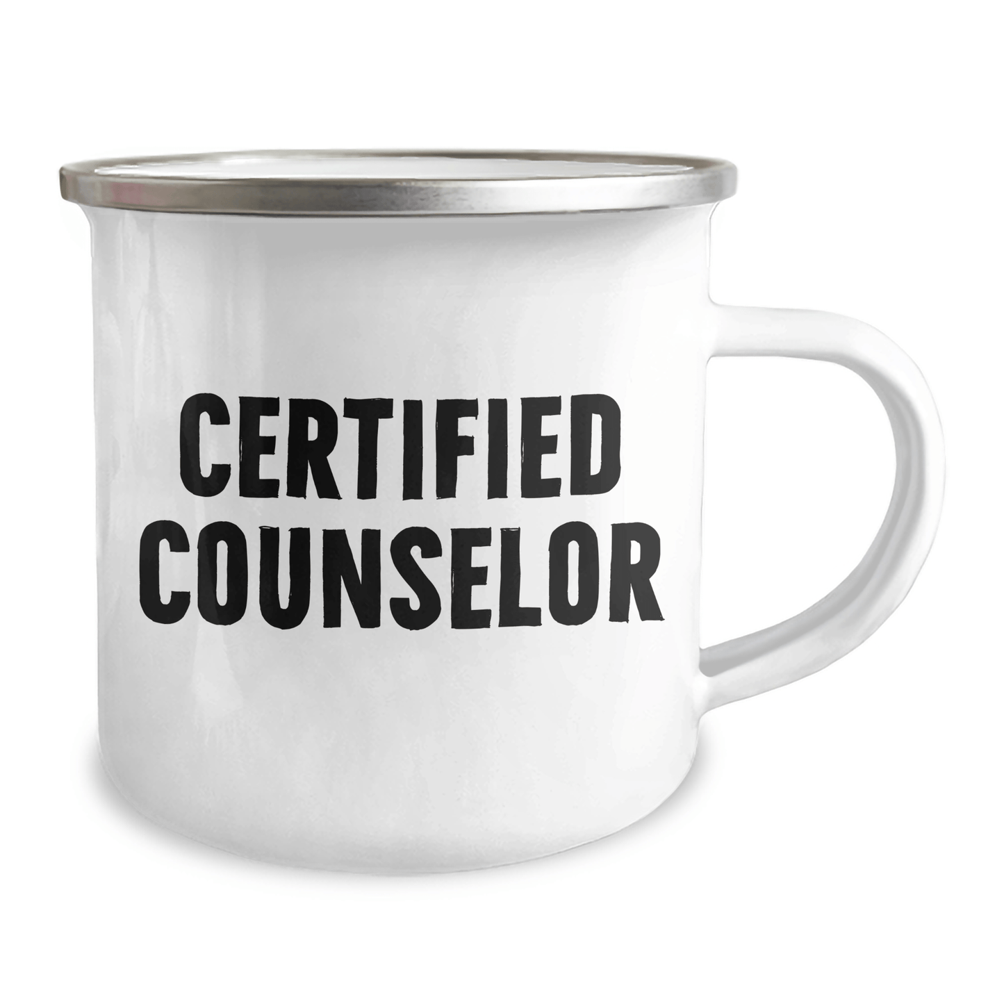 Funny Counselor Gifts - Certified Counselor Quote, Camping Mug for Mother's Day, Gifts from Friends, Gifts for Counselor - Victory Thru Vision 
