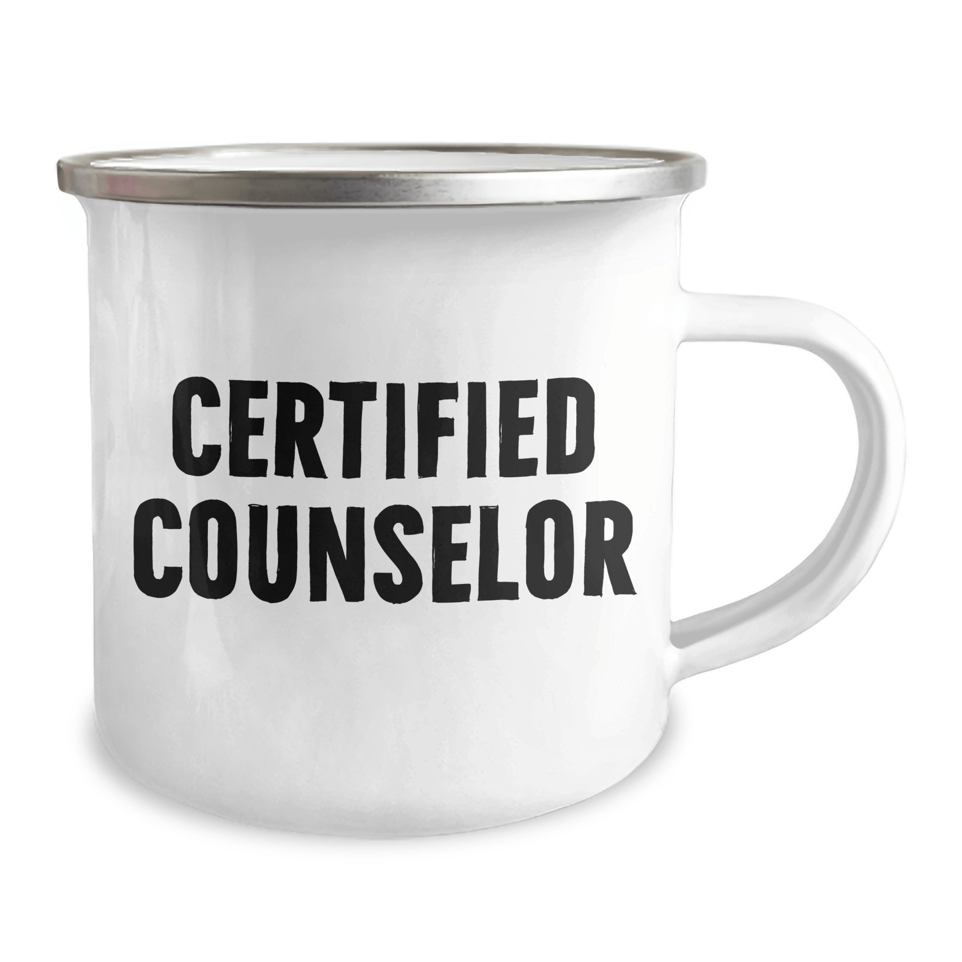 Funny Counselor Gifts - Certified Counselor Quote, Camping Mug for Mother's Day, Gifts from Friends, Gifts for Counselor - Victory Thru Vision 