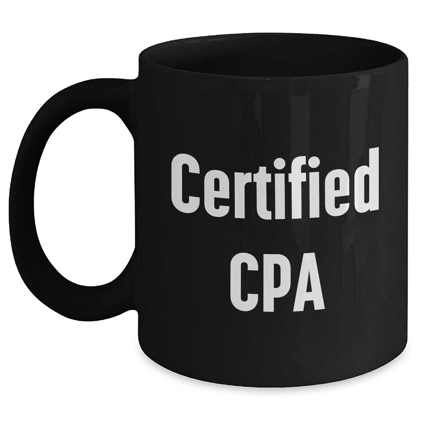 Funny CPA Gifts for Men from Dad, Inspirational Quote Black Coffee Mug for Father's Day - Victory Thru Vision 