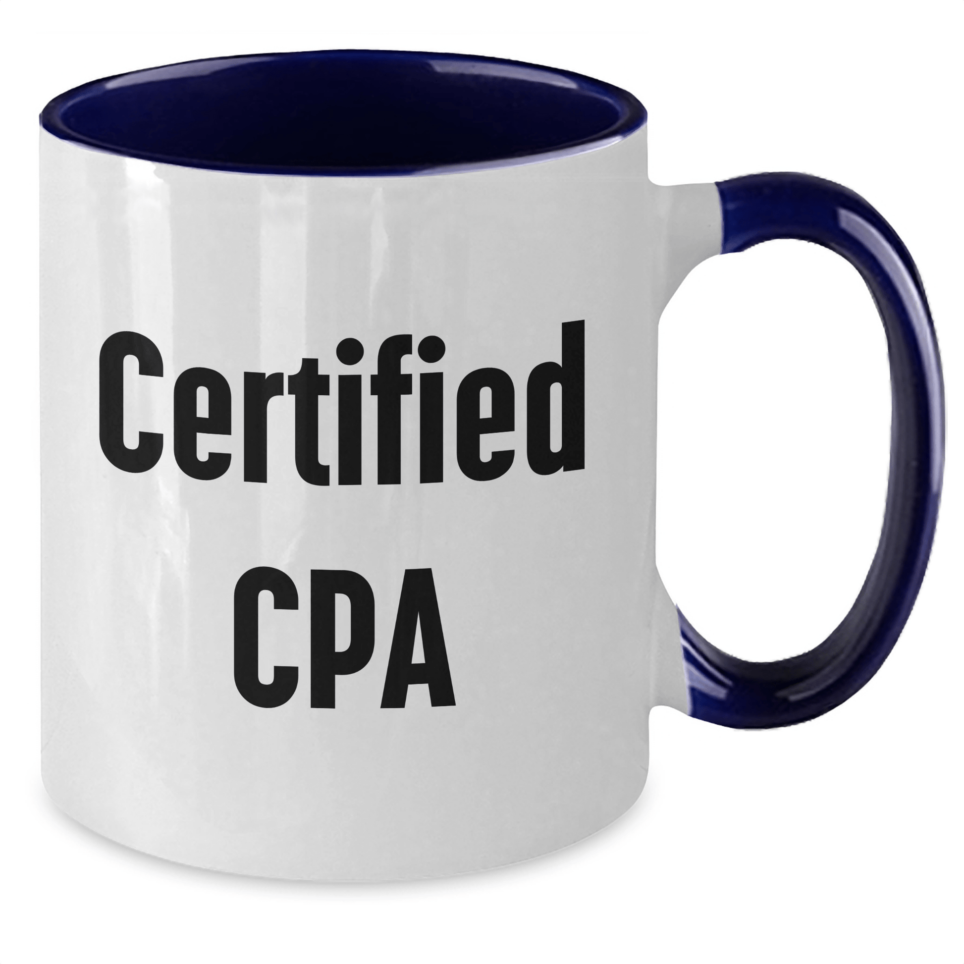 Funny CPA Quotes Gifts for Men, Two Tone Coffee Mug, Father's Day Unique Gifts from Family, Friends, Coworkers, Certified Cpa Enthusiasts, CPA Lovers, CPA Professionals - Victory Thru Vision 