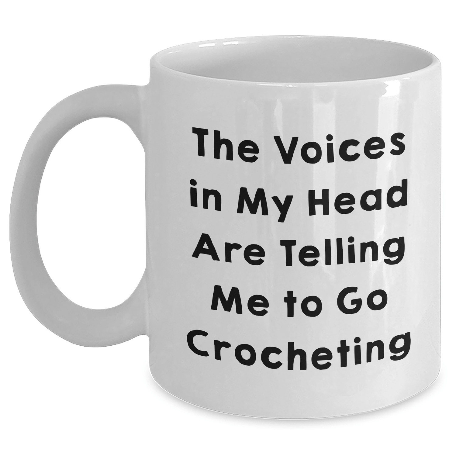 Funny Crocheting Quotes Gifts for Women from Family, Unique White Coffee Mug for Graduation - Victory Thru Vision