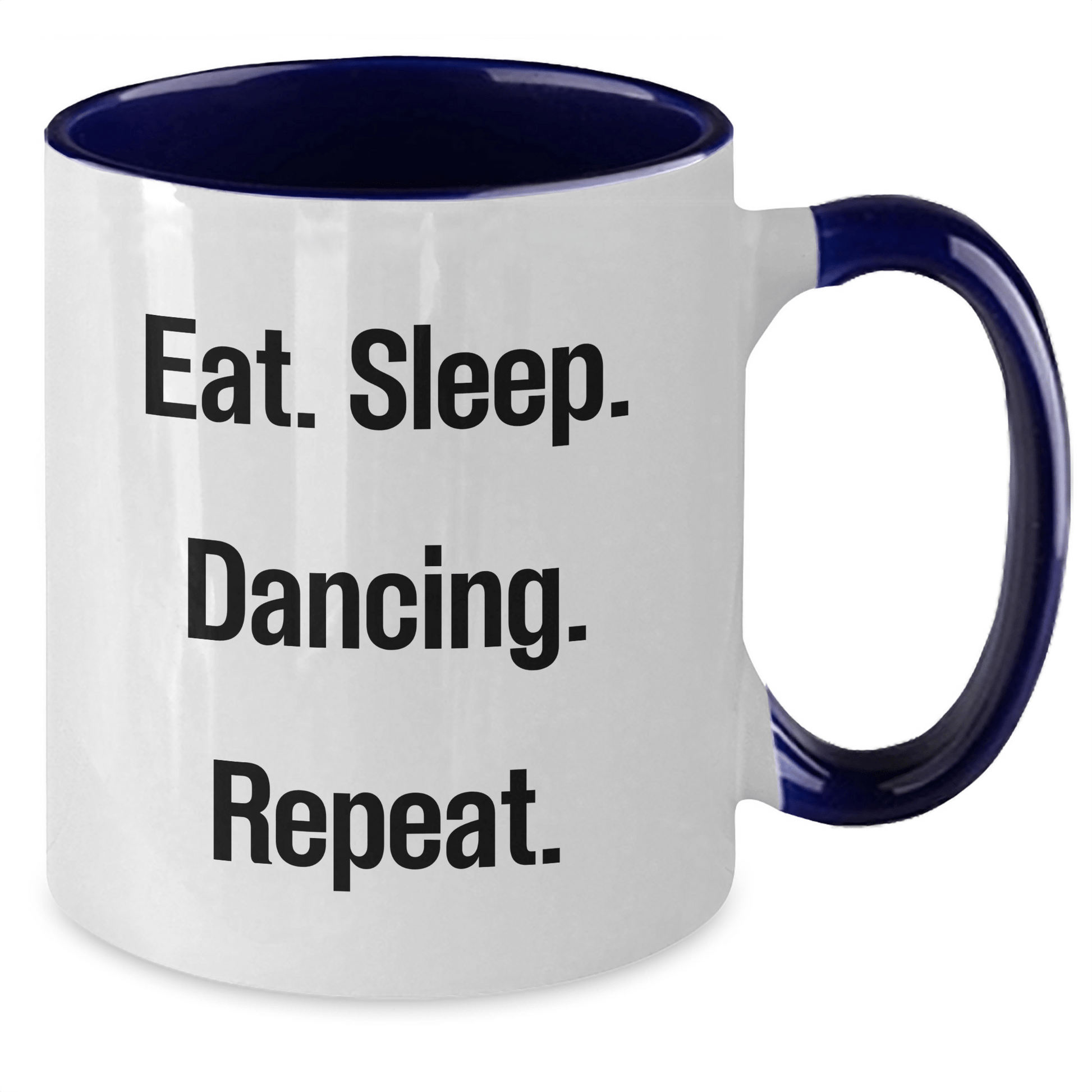 Funny Dancing Gifts for Men's Father's Day Unique Two Tone Coffee Mugs from Friends - Victory Thru Vision 