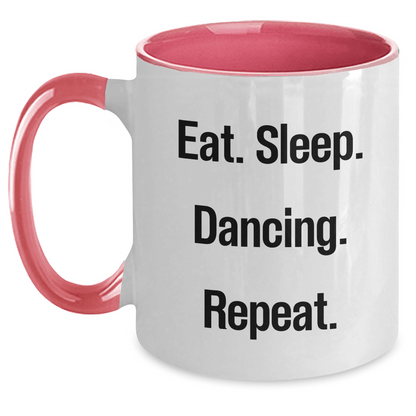 Funny Dancing Gifts for Men's Father's Day Unique Two Tone Coffee Mugs from Friends - Victory Thru Vision 