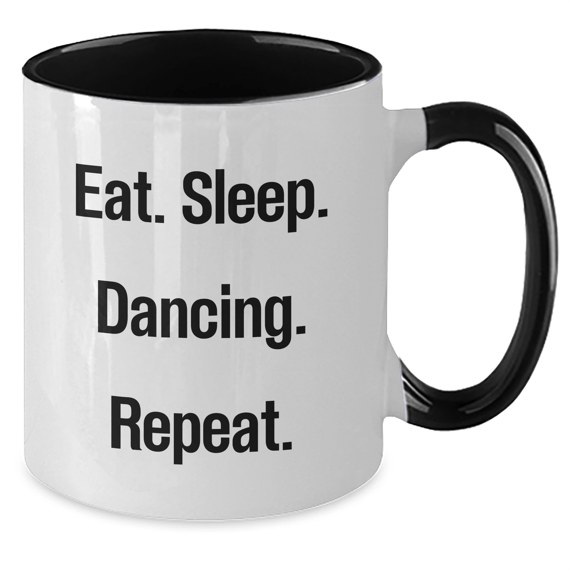 Funny Dancing Gifts for Men's Father's Day Unique Two Tone Coffee Mugs from Friends - Victory Thru Vision 