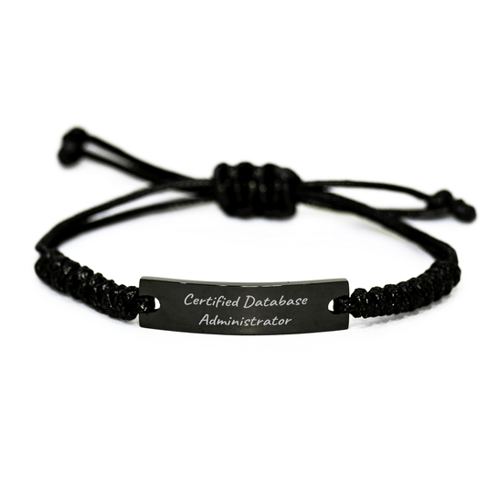 Funny Database Administrator Gifts from Friends - Rope Bracelet for Certified Database Administrator Mom's Day Unique Gifts - Victory Thru Vision 