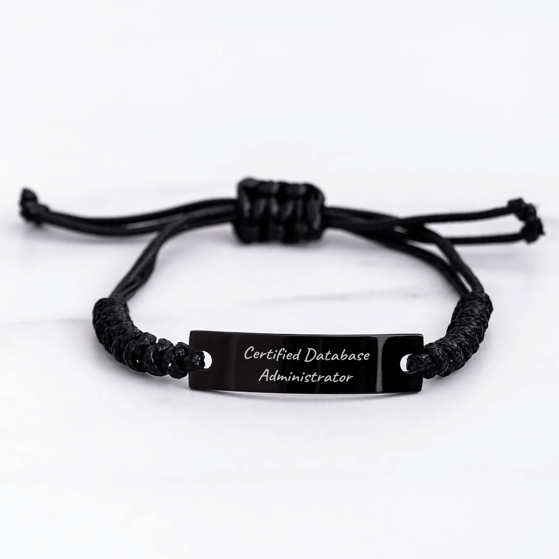 Funny Database Administrator Gifts from Friends - Rope Bracelet for Certified Database Administrator Mom's Day Unique Gifts - Victory Thru Vision 