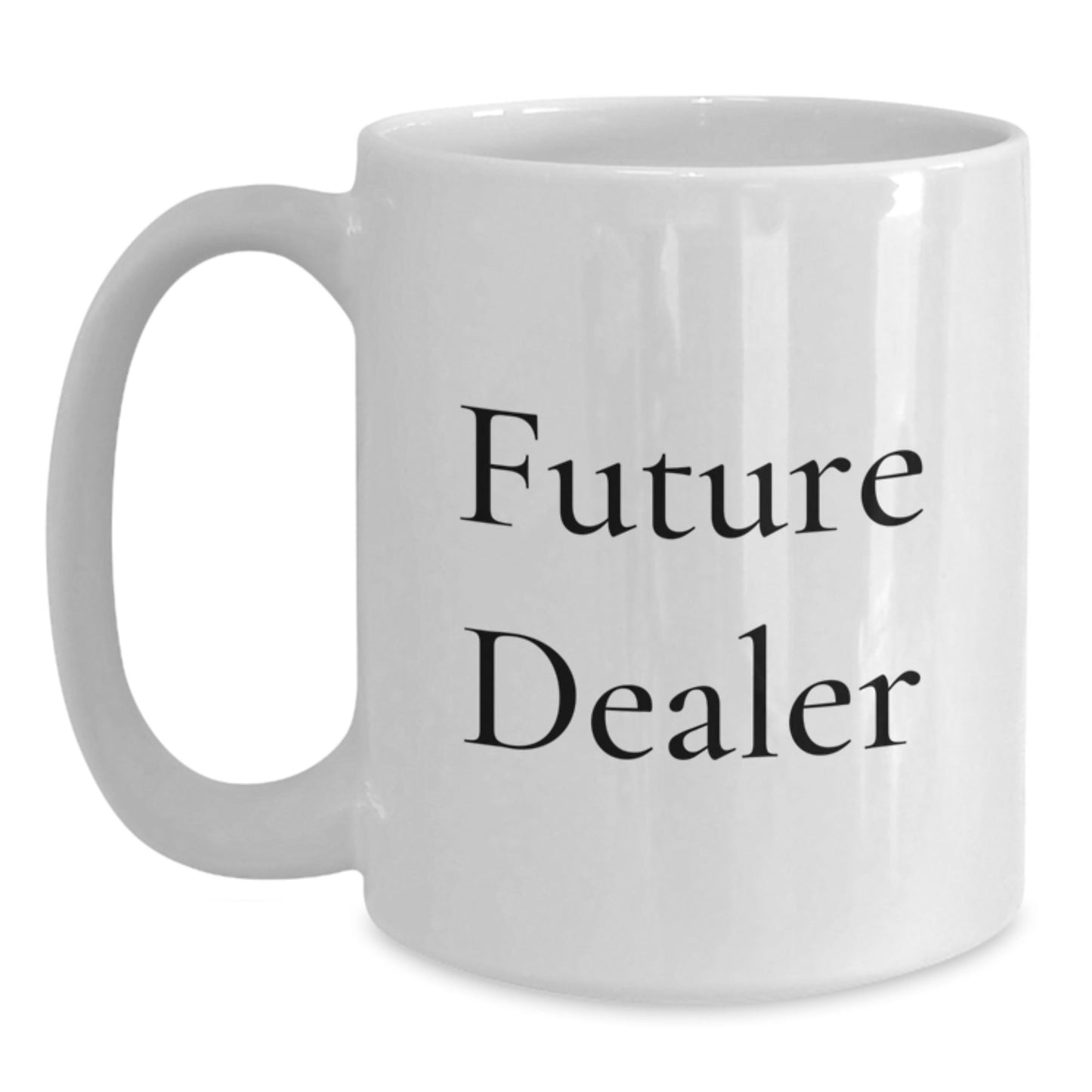 Funny Dealer Gifts from Friends, Inspirational White Coffee Mug for Future Dealers, Graduation Unique Gifts for Men - Victory Thru Vision
