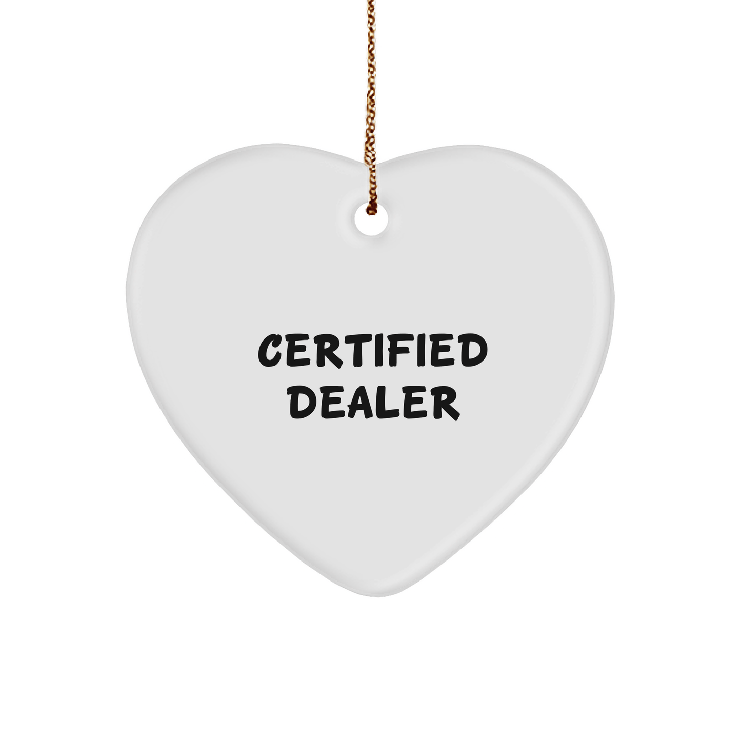 Funny Dealer Gifts from - Heart Ornament for Christmas with Inspirational Quotes, 'You're a - maze - ing!' - Victory Thru Vision