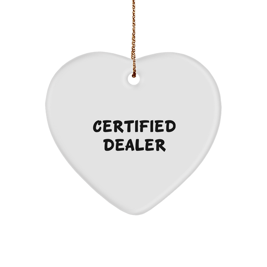 Funny Dealer Gifts from - Heart Ornament for Christmas with Inspirational Quotes, 'You're a - maze - ing!' - Victory Thru Vision
