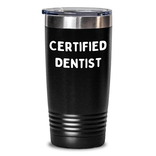 Funny Dentist Gifts from Family - Mother's Day Unique Gifts for Women, 'A smile is the best makeup' Quote on Tumbler - Victory Thru Vision 