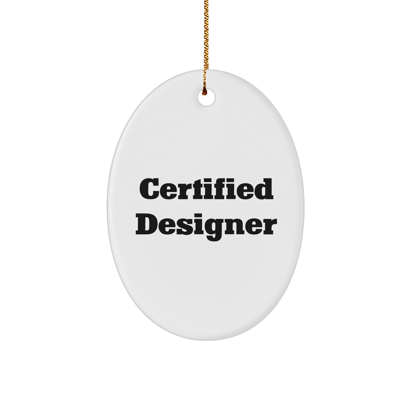 Funny Designer Gifts from Friends for Christmas Unique Oval Ornaments - Victory Thru Vision 