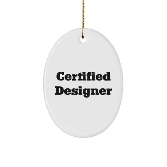 Funny Designer Gifts from Friends for Christmas Unique Oval Ornaments - Victory Thru Vision 