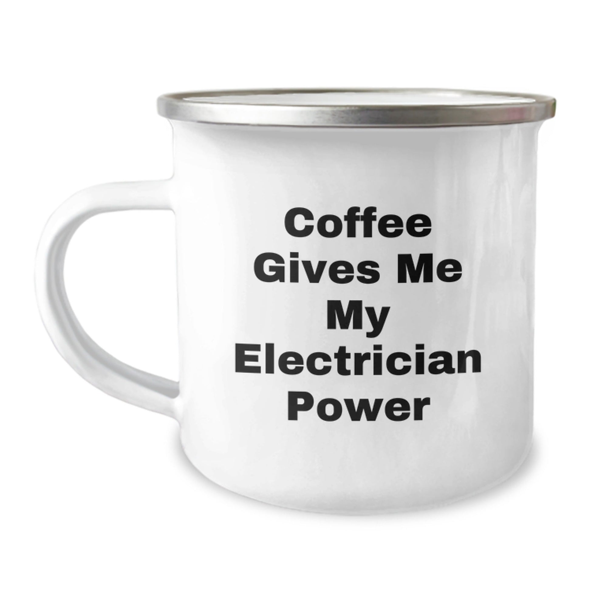 Funny Electrician Gifts from Friends - Coffee Gives Me My Electrician Power Quote Electrician Camping Mug for Birthday - Victory Thru Vision