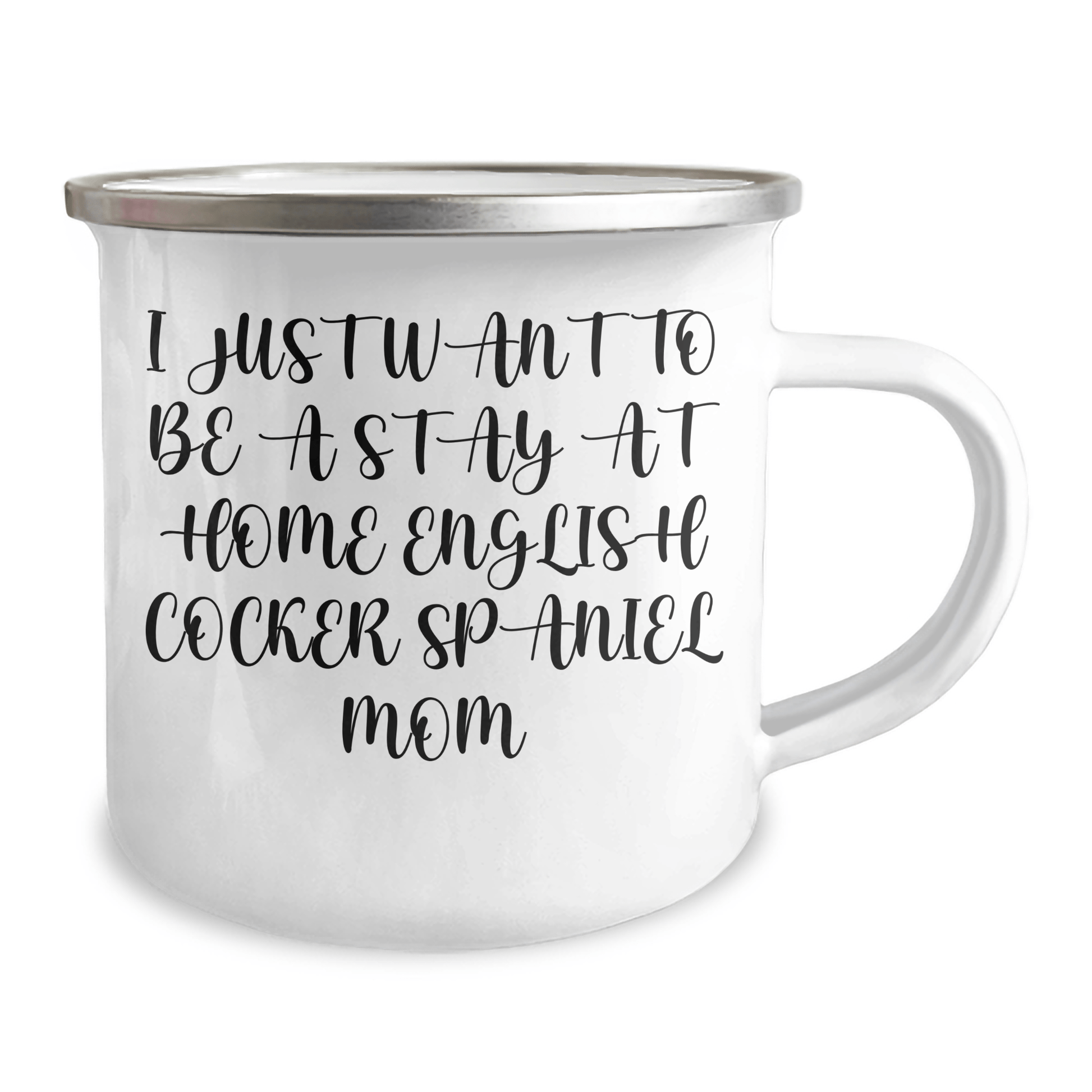 Funny English Cocker Spaniel Dog Gifts, Camping Mug for Stay at Home Mom, Gifts from Women to Men on Father's Day - English Cocker Spaniel Dog Lover's Inspirational Quote - Victory Thru Vision 
