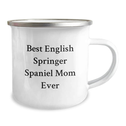 Funny English Springer Spaniel Dog Gifts for Mom - Best English Springer Spaniel Mom Ever Camping Mug, Gifts from Family, Birthday Unique Gifts for English Springer Spaniel Dog Lovers - Victory Thru Vision