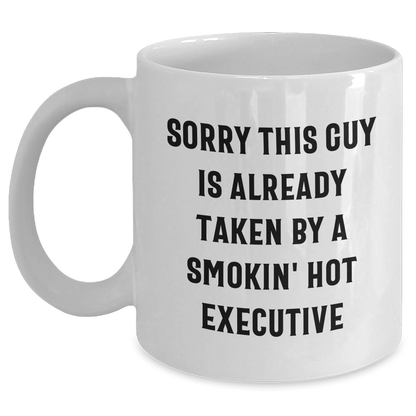 Funny Executive Quote White Coffee Mug, Gifts from Friends for Executive Friends, Unique Graduation Gifts - Victory Thru Vision 