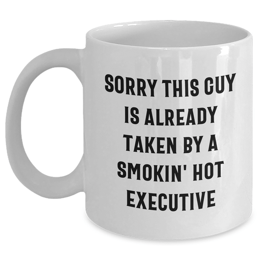 Funny Executive Quote White Coffee Mug, Gifts from Friends for Executive Friends, Unique Graduation Gifts - Victory Thru Vision 