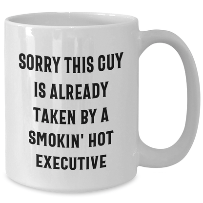 Funny Executive Quote White Coffee Mug, Gifts from Friends for Executive Friends, Unique Graduation Gifts - Victory Thru Vision 