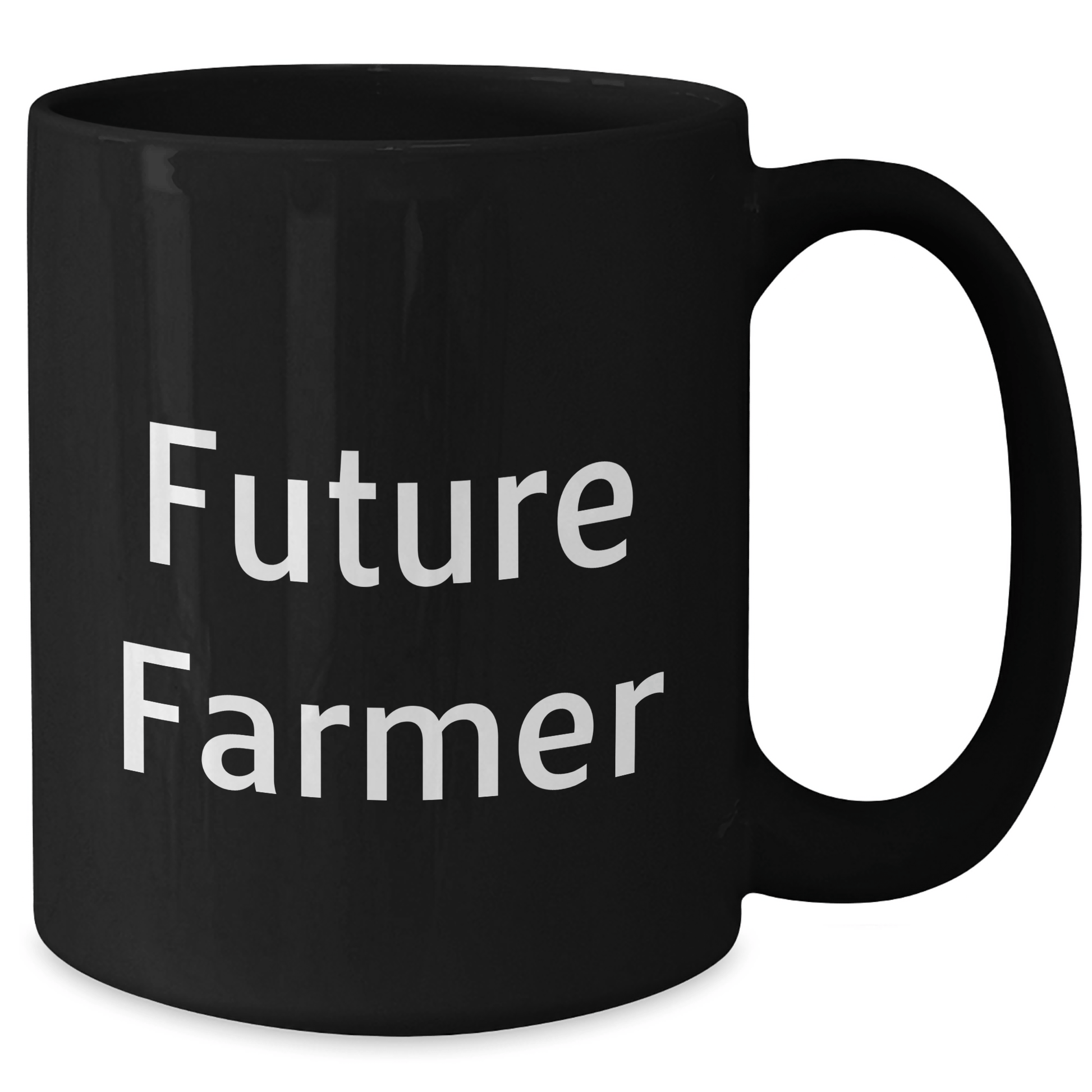 Funny Farmer Gifts for Future Farmers - Inspirational Black Coffee Mug, Graduation Unique Gifts from Friends - Victory Thru Vision