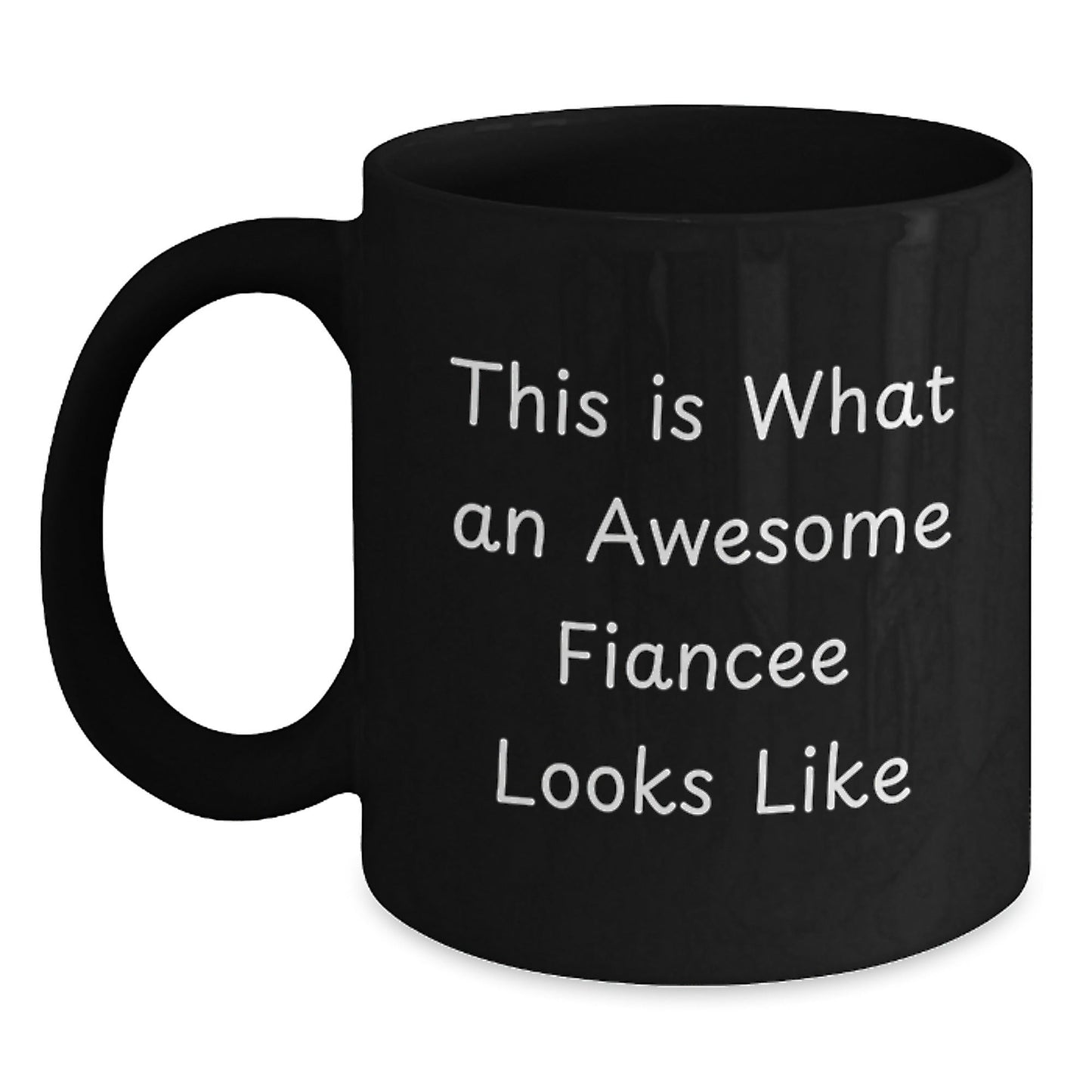 Funny Fiancee Gifts for Her, This Is What An Awesome Fiancee Looks Like, Black Coffee Mug for Graduation, Gifts from Friends, Gifts for Fiancee - Victory Thru Vision