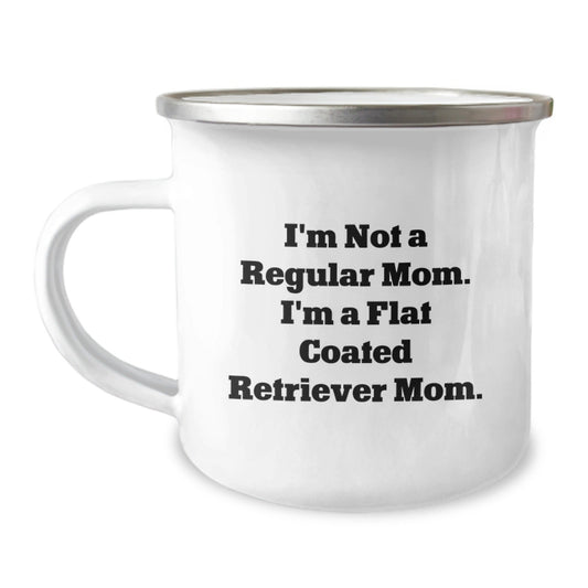 Funny Flat Coated Retriever Dog Gifts from Mom - Camping Mug for Flat Coated Retriever Dog Lovers, Graduation Unique Gifts for Her, Him, Men, Women, Friends, Coworkers, Family - Victory Thru Vision