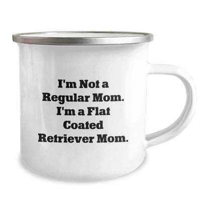 Funny Flat Coated Retriever Dog Gifts from Mom - Camping Mug for Flat Coated Retriever Dog Lovers, Graduation Unique Gifts for Her, Him, Men, Women, Friends, Coworkers, Family - Victory Thru Vision