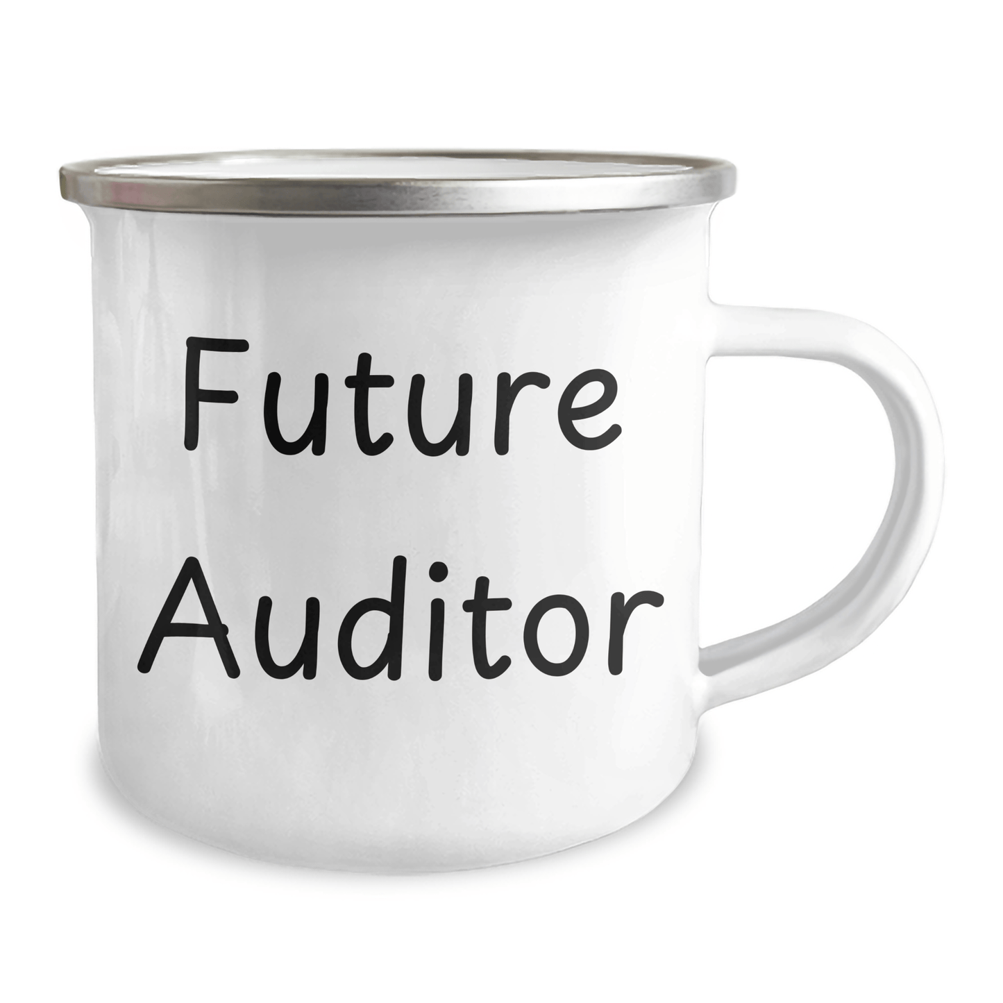 Funny Future Auditor Gifts from Friends - Inspirational Camping Mug for Graduation Celebration - Victory Thru Vision