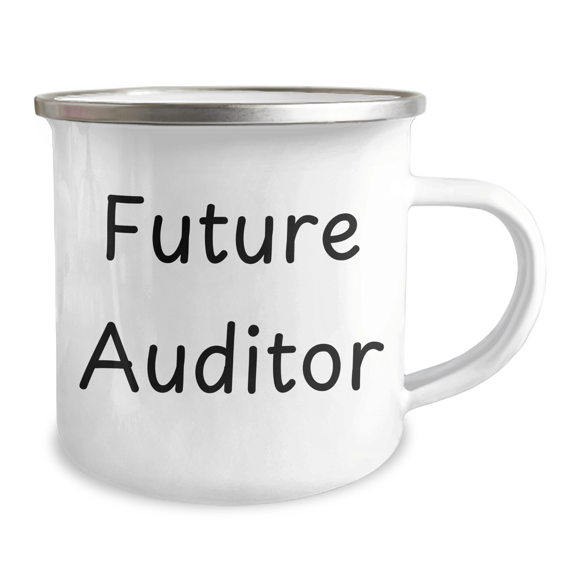 Funny Future Auditor Gifts from Friends - Inspirational Camping Mug for Graduation Celebration - Victory Thru Vision