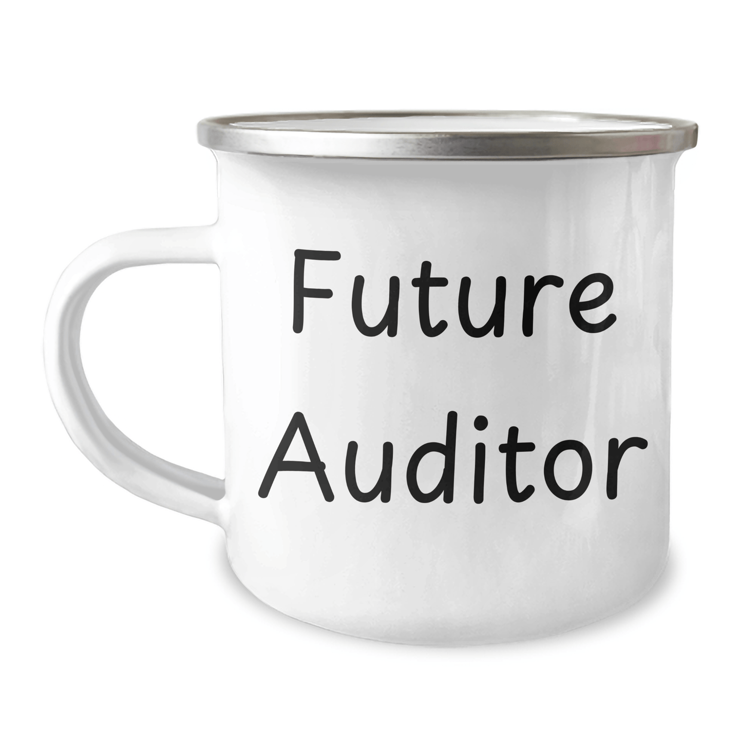Funny Future Auditor Gifts from Friends - Inspirational Camping Mug for Graduation Celebration - Victory Thru Vision