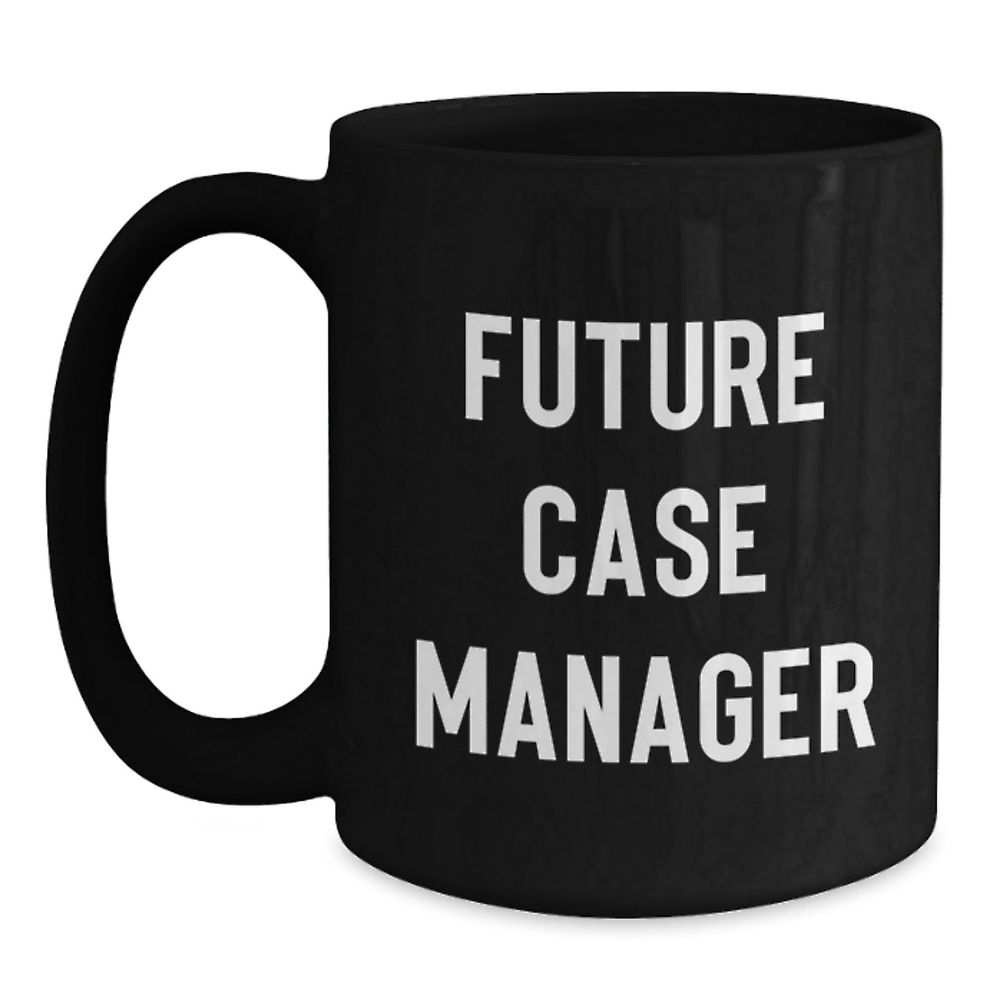 Funny Future Case Manager Graduation Gifts from Family, Friends, Coworkers - 'You're a - mug - azing' Black Coffee Mug - Victory Thru Vision