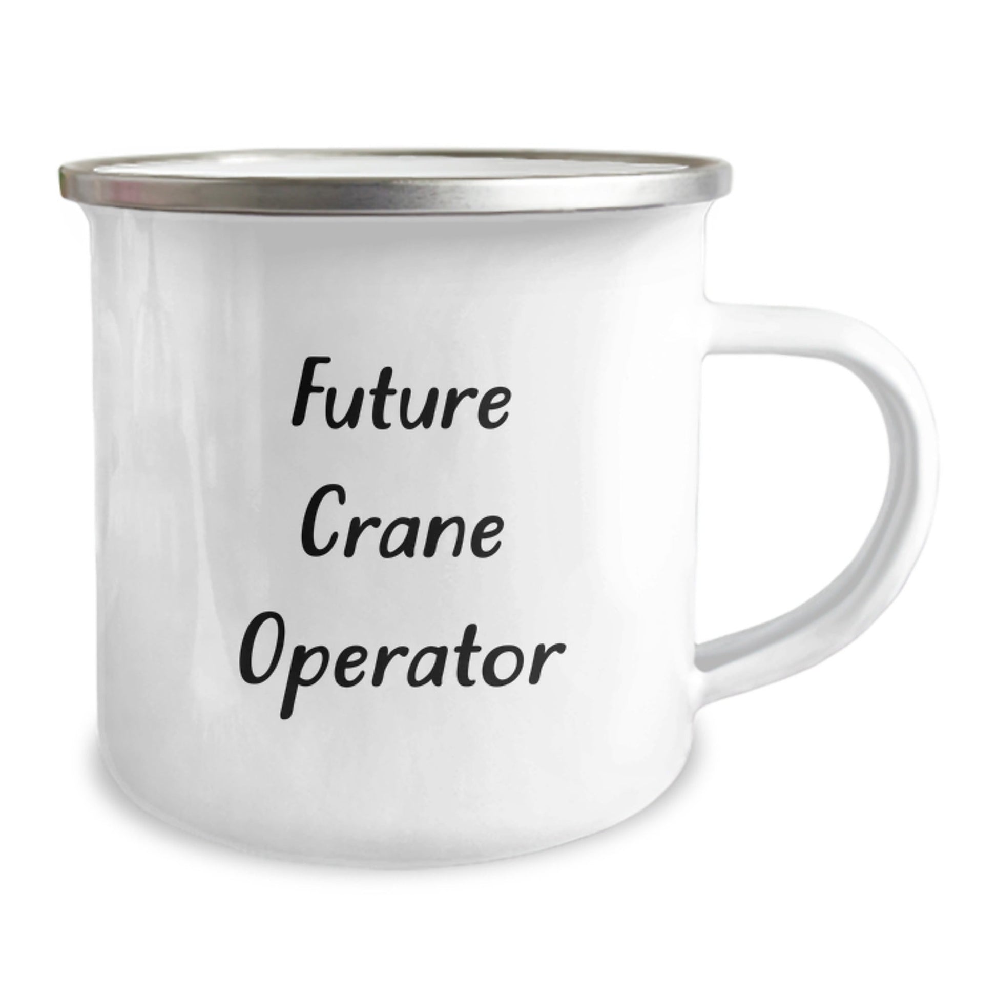 Funny Future Crane Operator Gifts from Family, Unique Camping Mug for Graduation, 'I'm a Future Crane Operator' Quote - Victory Thru Vision