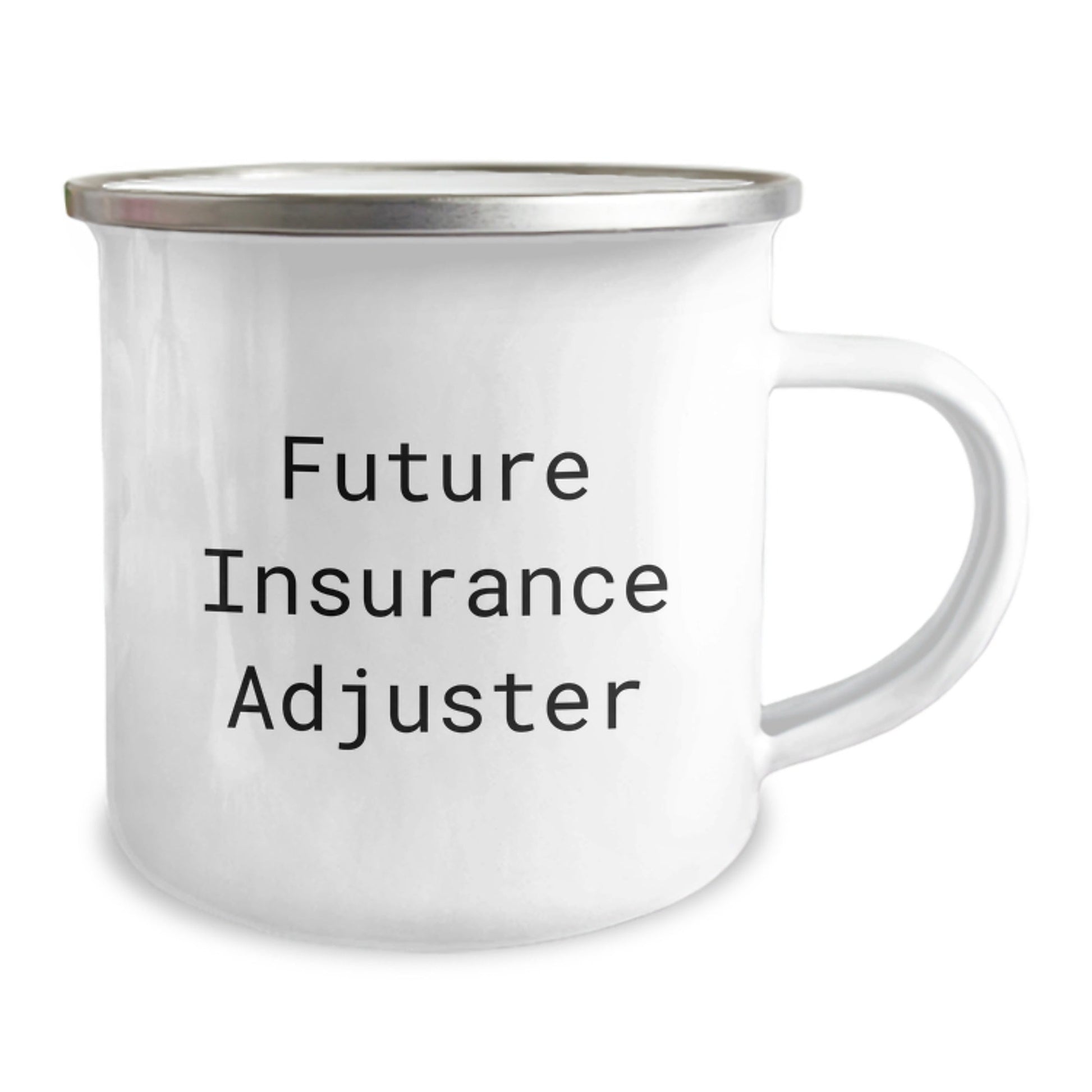 Funny Future Insurance Adjuster Gifts from Family to Friends - Inspirational Camping Mug for Graduation Celebration - Victory Thru Vision
