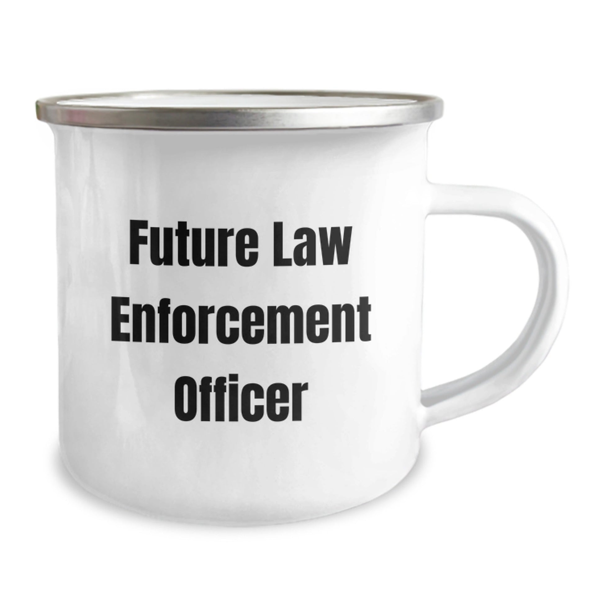 Funny Future Law Enforcement Officer Gifts, Camping Mug for Law Enforcement Officer, Graduation Unique Gifts from Friends to Future Law Enforcement Officer - Victory Thru Vision