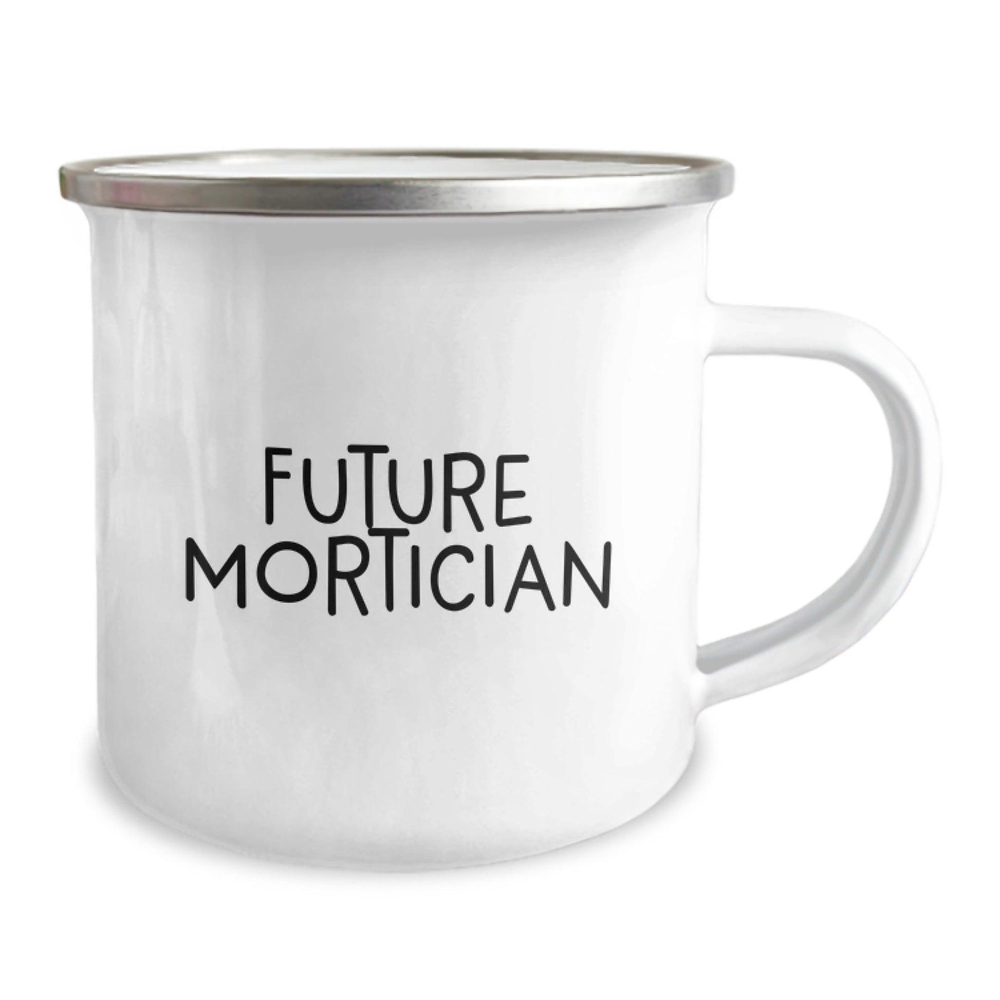 Funny Future Mortician Gifts from Friends, Unique Camping Mug for Graduation, 'The Dead Don't Sleep, But I Will' Quote - Victory Thru Vision