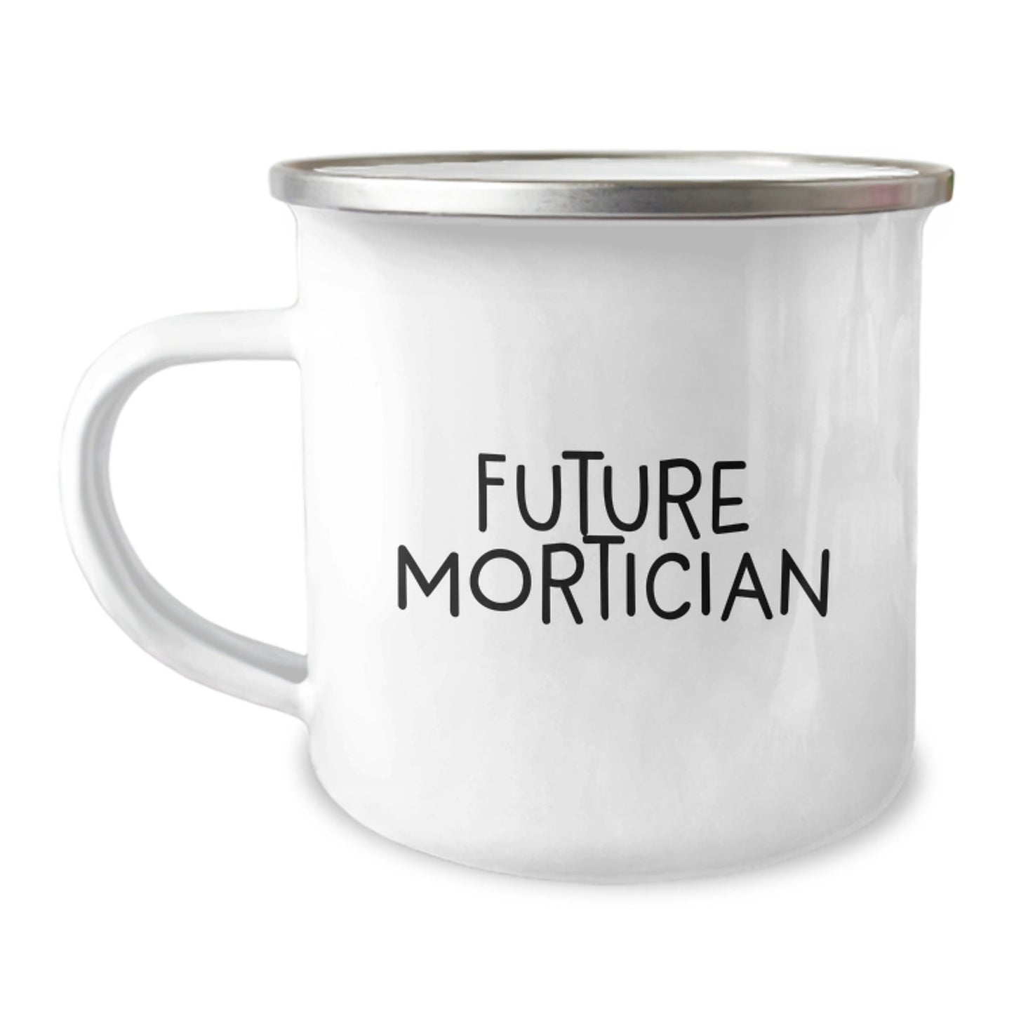 Funny Future Mortician Gifts from Friends, Unique Camping Mug for Graduation, 'The Dead Don't Sleep, But I Will' Quote - Victory Thru Vision