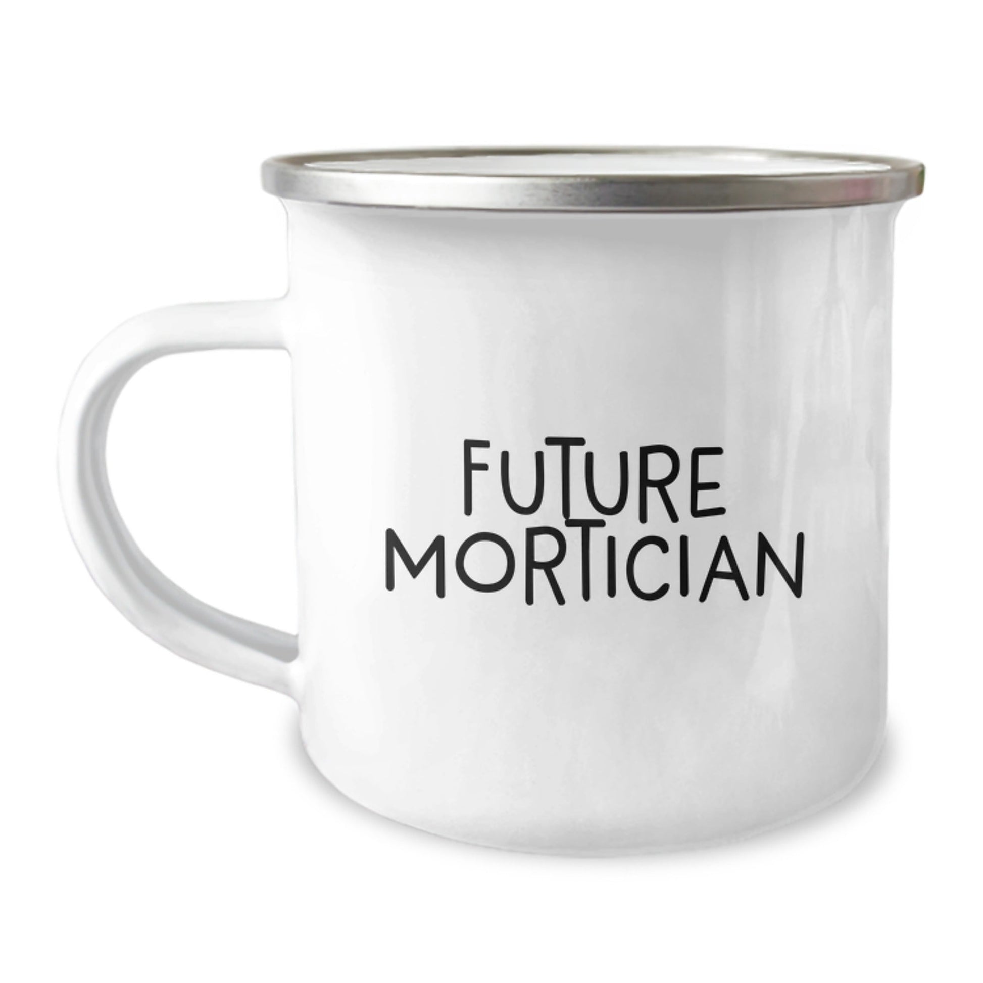 Funny Future Mortician Gifts from Friends, Unique Camping Mug for Graduation, 'The Dead Don't Sleep, But I Will' Quote - Victory Thru Vision