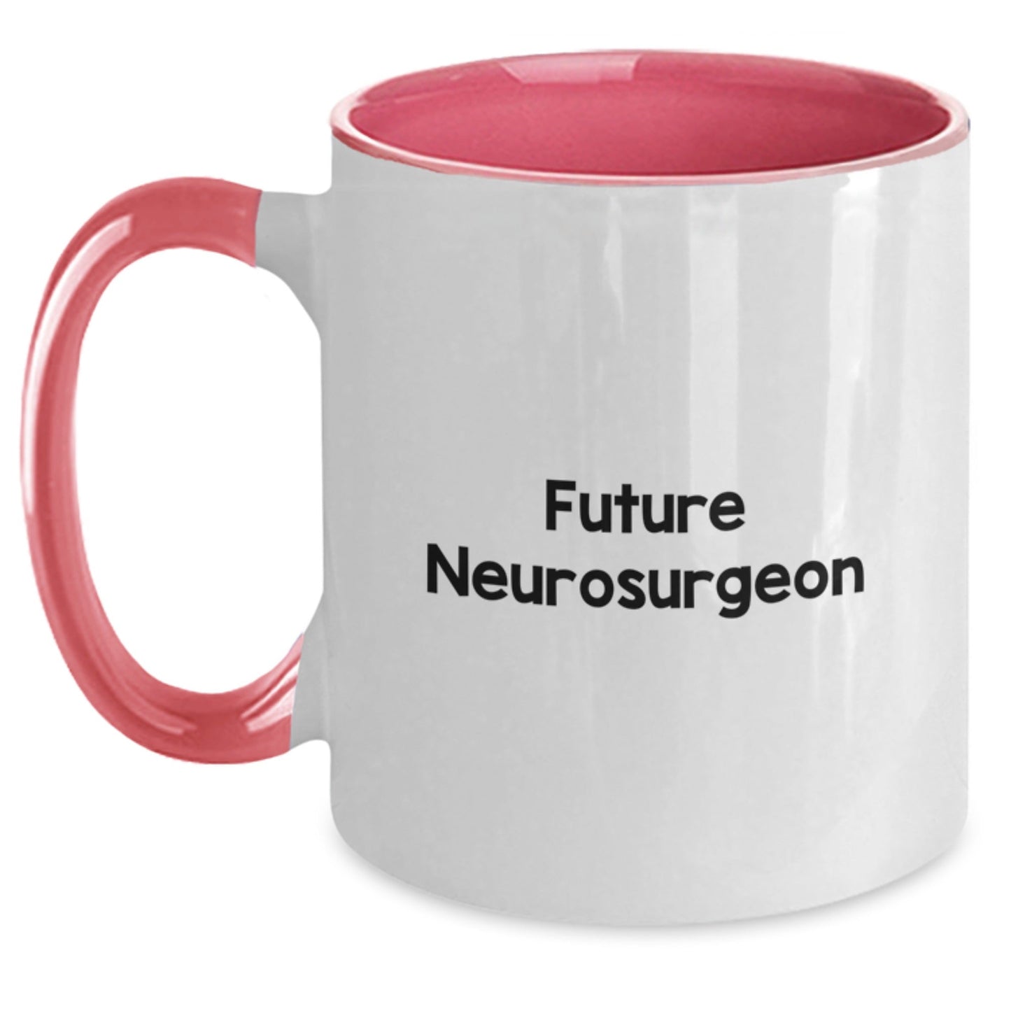 Funny Future Neurosurgeon Gifts from Family, Unique Two Tone Coffee Mug for Graduation, 'May the Future be Bright' Quote, Gifts for Neurosurgeon - Victory Thru Vision