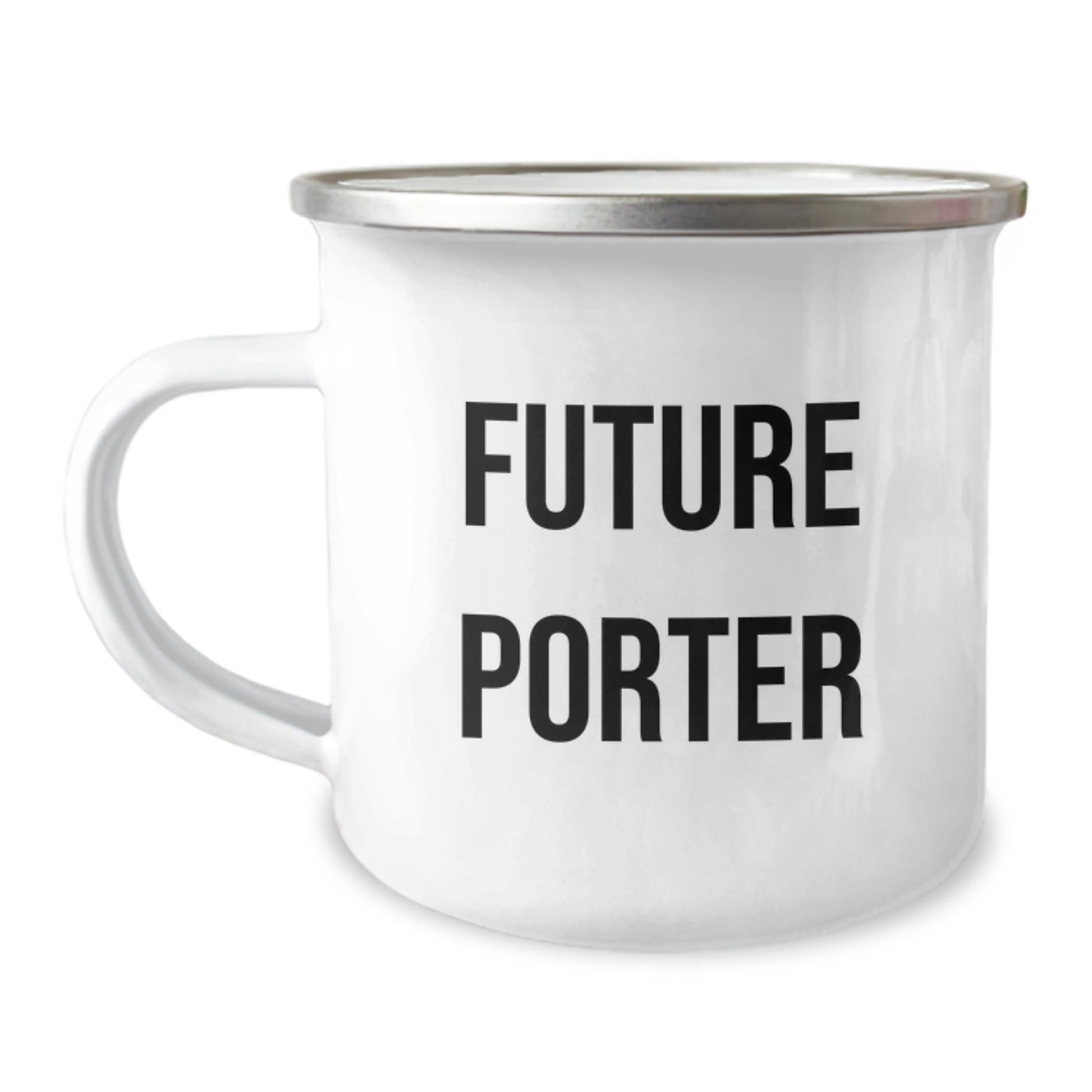 Funny Future Porter Camping Mug for Porter Graduation Gifts from Men to Friends - Victory Thru Vision