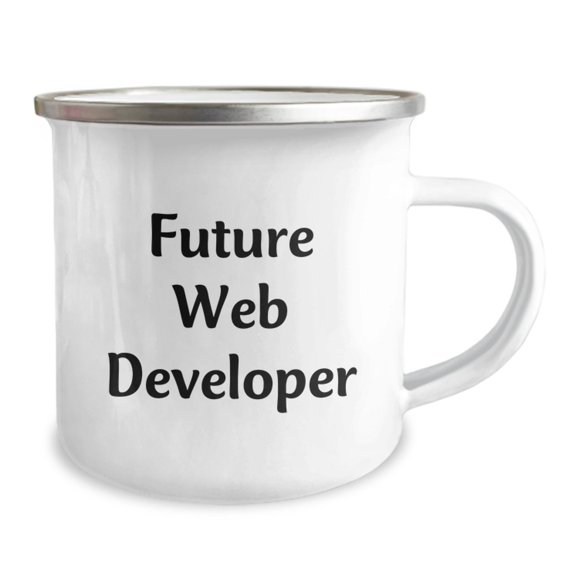 Funny Future Web Developer Graduation Gifts from Friends for Web Developer - Camping Mug, Web Developer Gifts, Funny Web Developer Quote - Victory Thru Vision