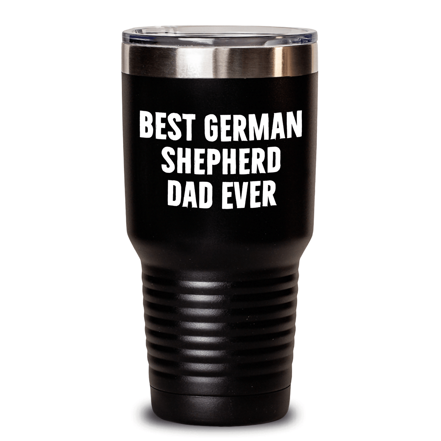 Funny German Shepherd Dog Dad Gifts, Best German Shepherd Dad Ever Tumbler, 20oz/30oz Vacuum Insulated Stainless Steel Cup with Lid, Gifts from Men to German Shepherd Dog Lovers on Father's Day - Victory Thru Vision 