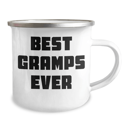 Funny Gifts for Gramps, Best Gramps Ever Camping Mug, Graduation Unique Gifts from Family, Perfect for Outdoor Enthusiasts - Victory Thru Vision