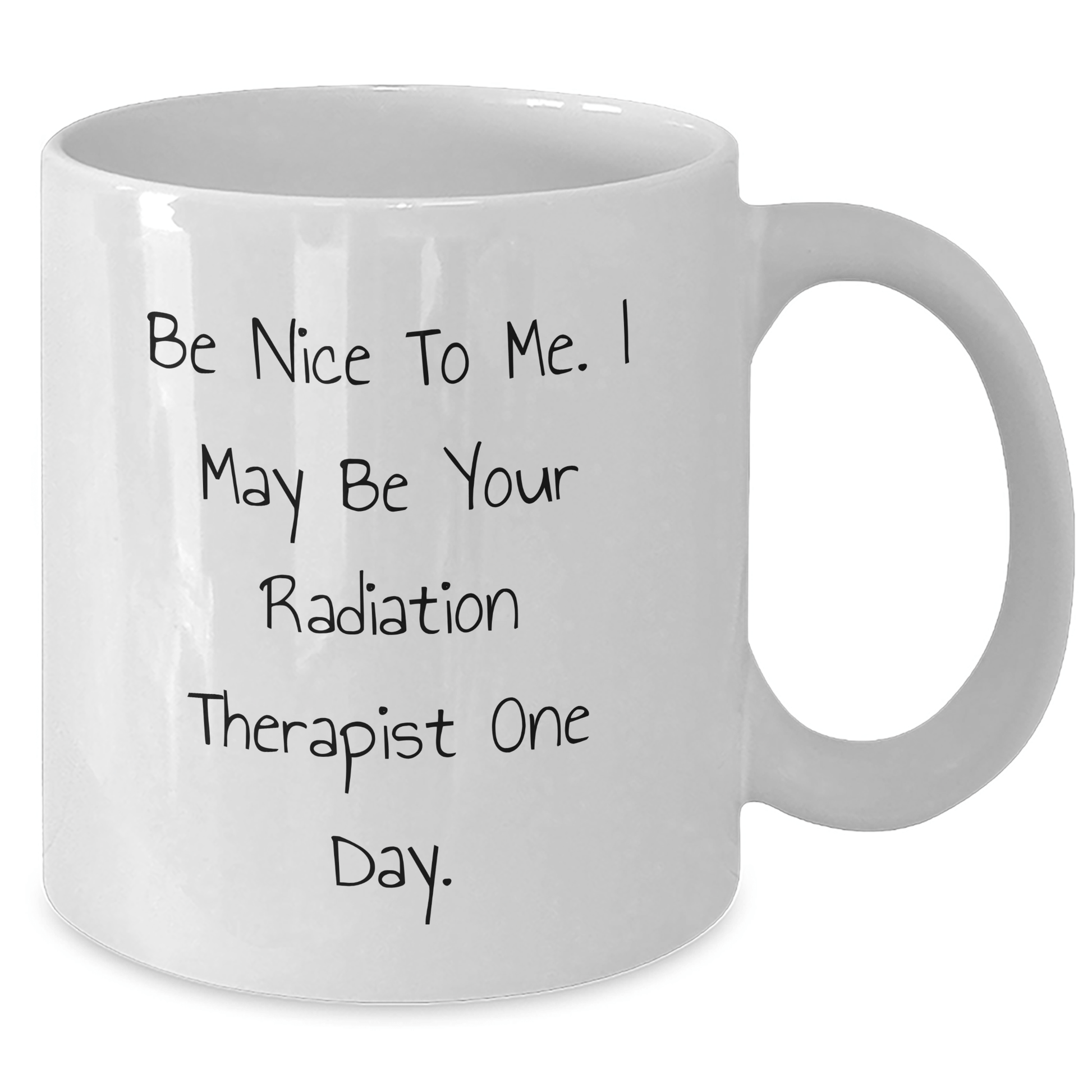 Funny Gifts from Friends and Family for Radiation Therapist, White Coffee Mug, Inspirational Quote, Graduation Unique Gifts - Victory Thru Vision