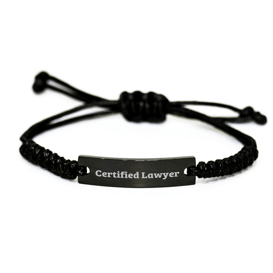 Funny Gifts from Men to Lawyer Friends Certified Lawyer Rope Bracelet for Father's Day Unique Gifts - Victory Thru Vision
