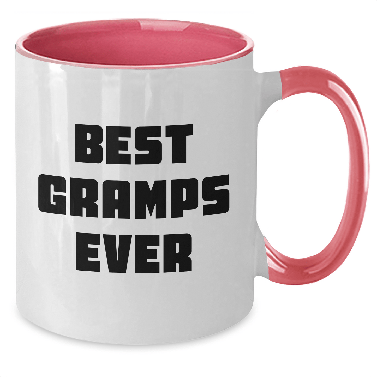 Funny Gramps Gifts from Men to Best Gramps Ever - Two Tone Coffee Mug for Graduation - Victory Thru Vision