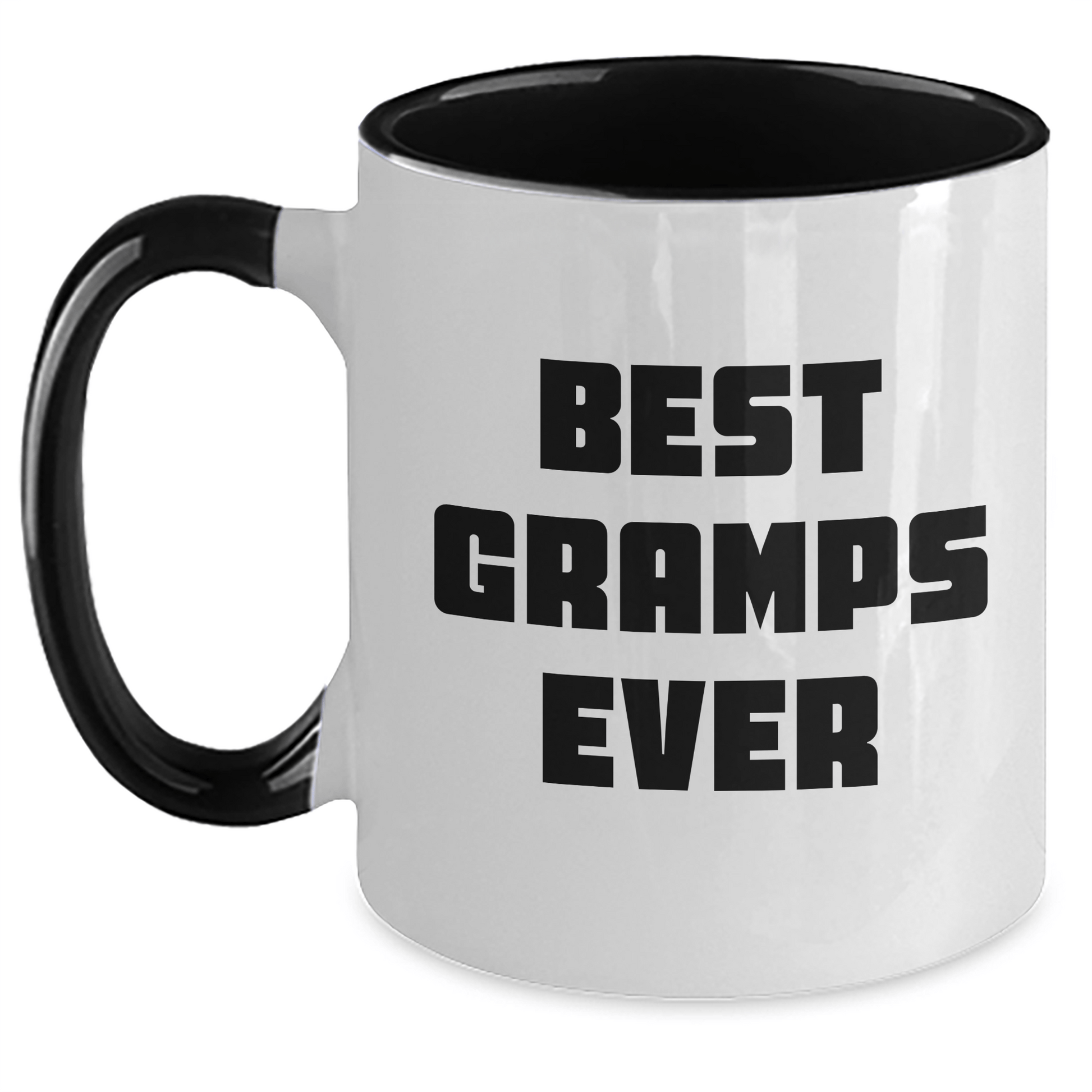 Funny Gramps Gifts from Men to Best Gramps Ever - Two Tone Coffee Mug for Graduation - Victory Thru Vision