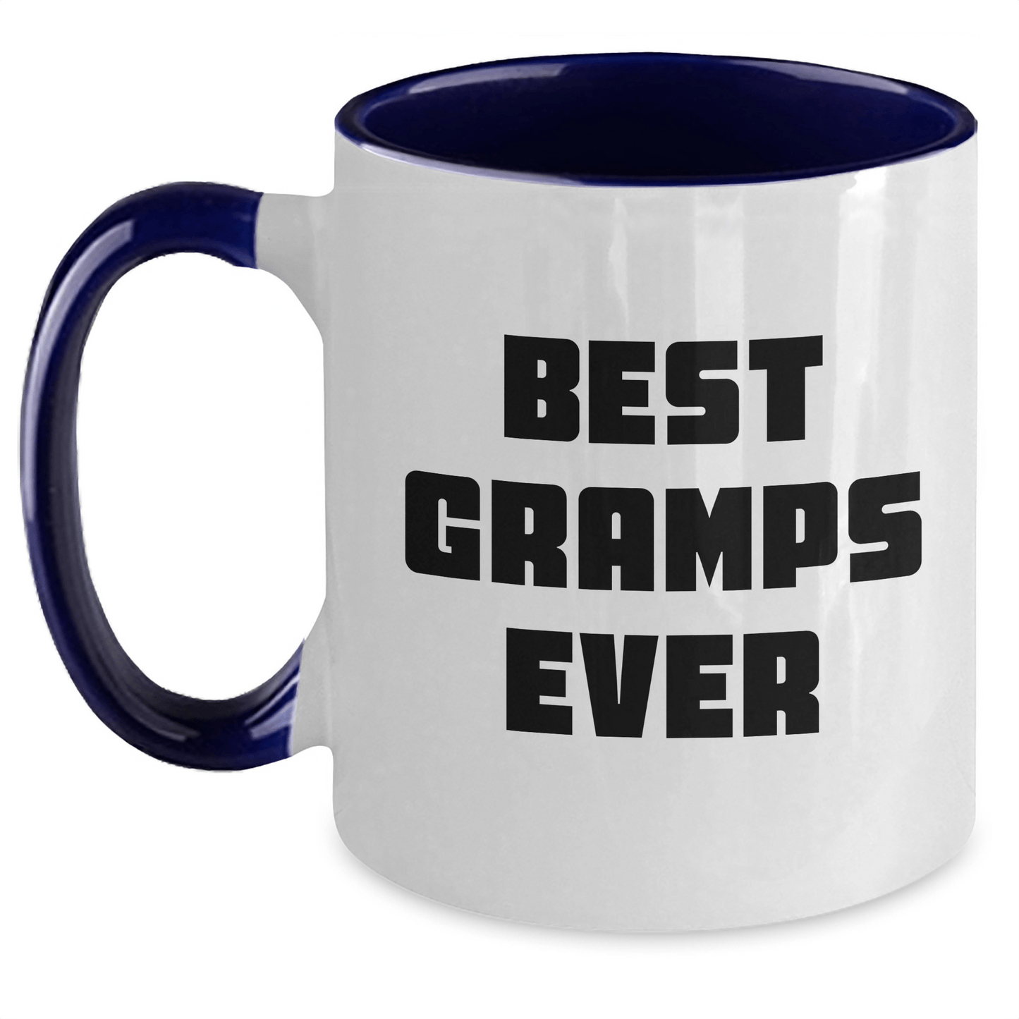 Funny Gramps Gifts from Men to Best Gramps Ever - Two Tone Coffee Mug for Graduation - Victory Thru Vision