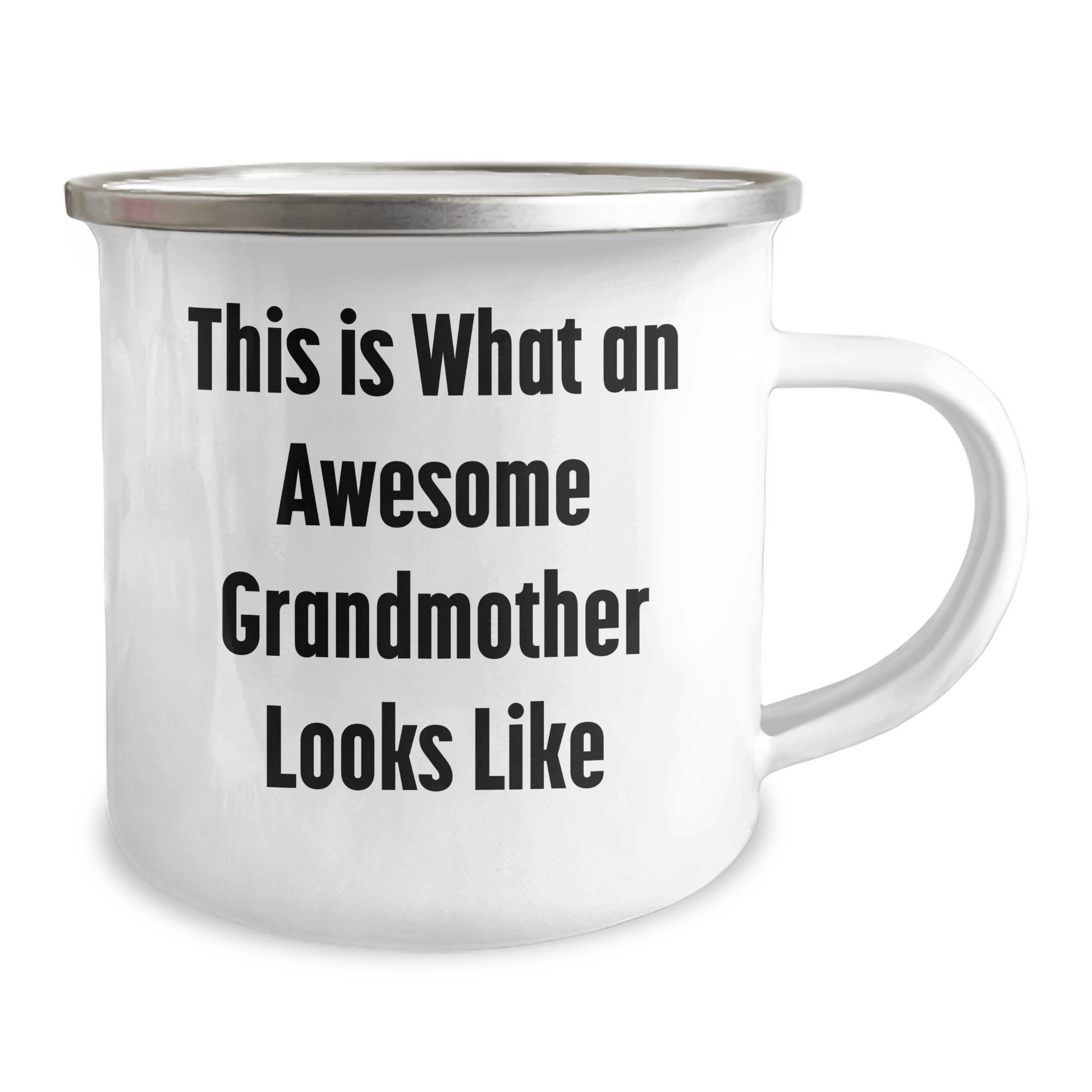 Funny Grandmother Camping Mug Gifts from Men to Awesome Grandmother for Graduation - 'This Is What An Awesome Grandmother Looks Like' Quote - Victory Thru Vision 
