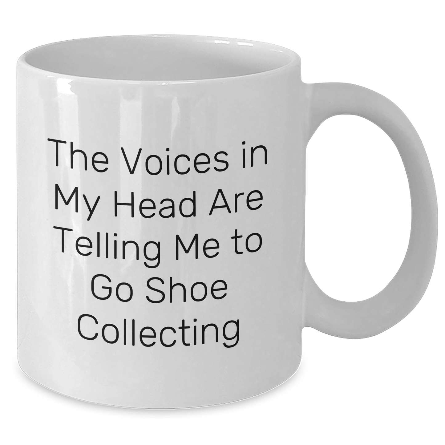 Funny Inspirational Gifts from Friends for Shoe Collecting Enthusiasts White Coffee Mug, Perfect for Graduation Unique Gifts - Victory Thru Vision