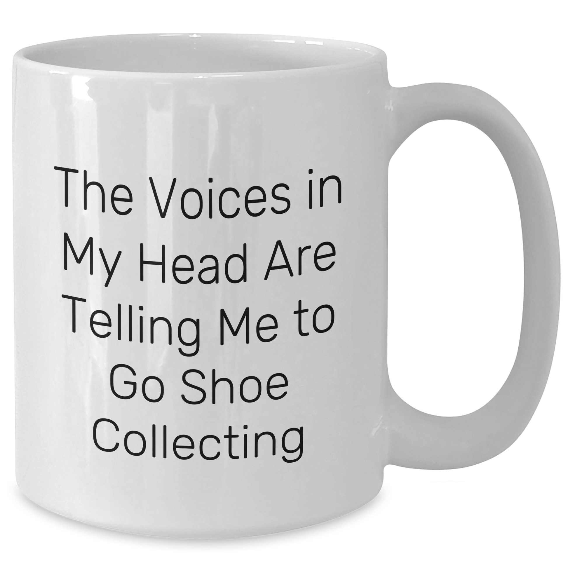 Funny Inspirational Gifts from Friends for Shoe Collecting Enthusiasts White Coffee Mug, Perfect for Graduation Unique Gifts - Victory Thru Vision